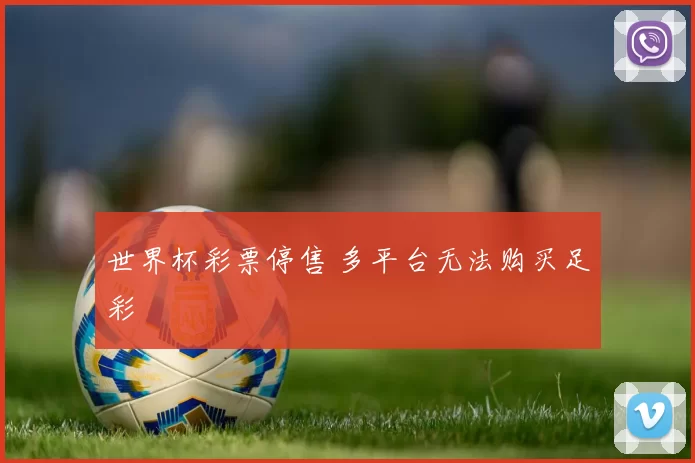 世界杯彩票停售 多平台无法购买足彩